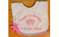 ‘Happy 1st Birthday ’ Personalised Embroidered POPOVER BIB 