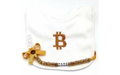 ‘Bitcoin ’ Personalised Embroidered POPOVER BIB 