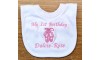 ‘My 1st Birthday ’ Personalised Embroidered POPOVER BIB 