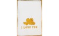 ‘I LOVE YOU’ towel