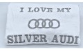 I LOVE MY SILVER AUDI towel