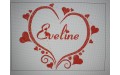 Name with Hearts towel