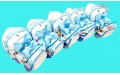 Light blue Baby Nappy PRAM