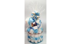 Blue Nappy PRAM cake 
