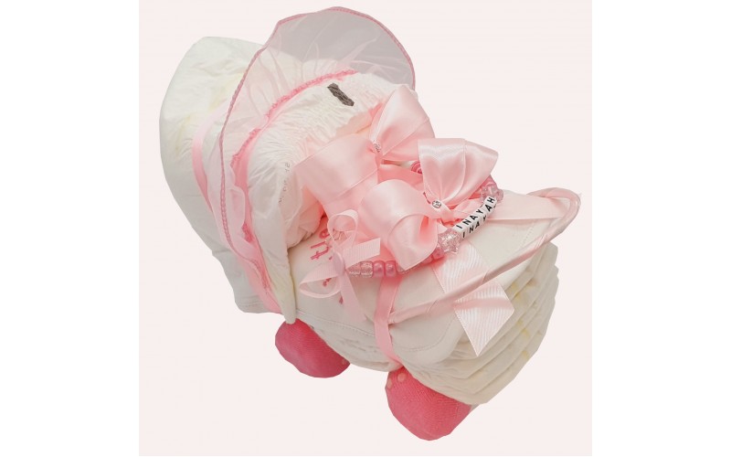 Light Pink Baby Nappy PRAM