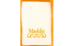 Name with Bottom Ornament towel