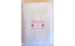 'Baby First Christmas' towel