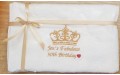 Name with crown towel