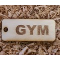 Key ring fob tag keychain Wooden Laser Engraved
