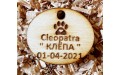 Pet Tags DOG CAT Animal ID Puppy Kitten Wooden Laser Engraved